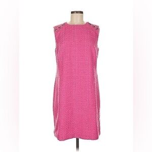 Ann Taylor Pink Tweed Shift Dress